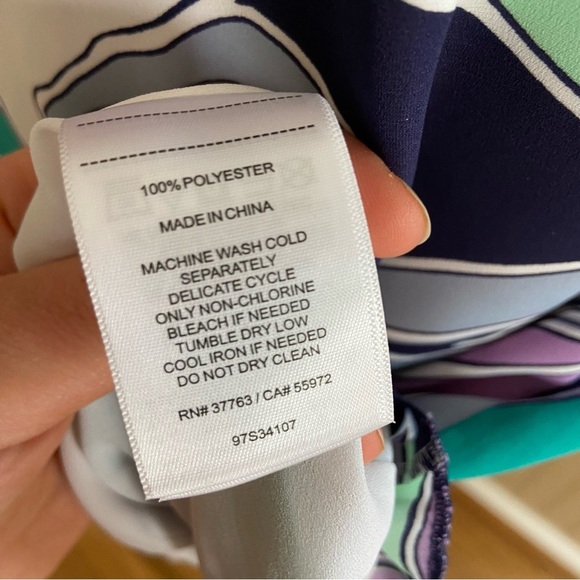 Laundry By Shelli Segal Los Angeles Gorgeous Colourful Dress Size 8 - Picture 9 of 9